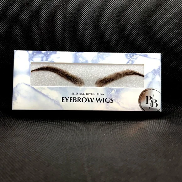 Brand New Trimmable Real Hair Eyebrow wigs with adhesive. Both Dark Brown.